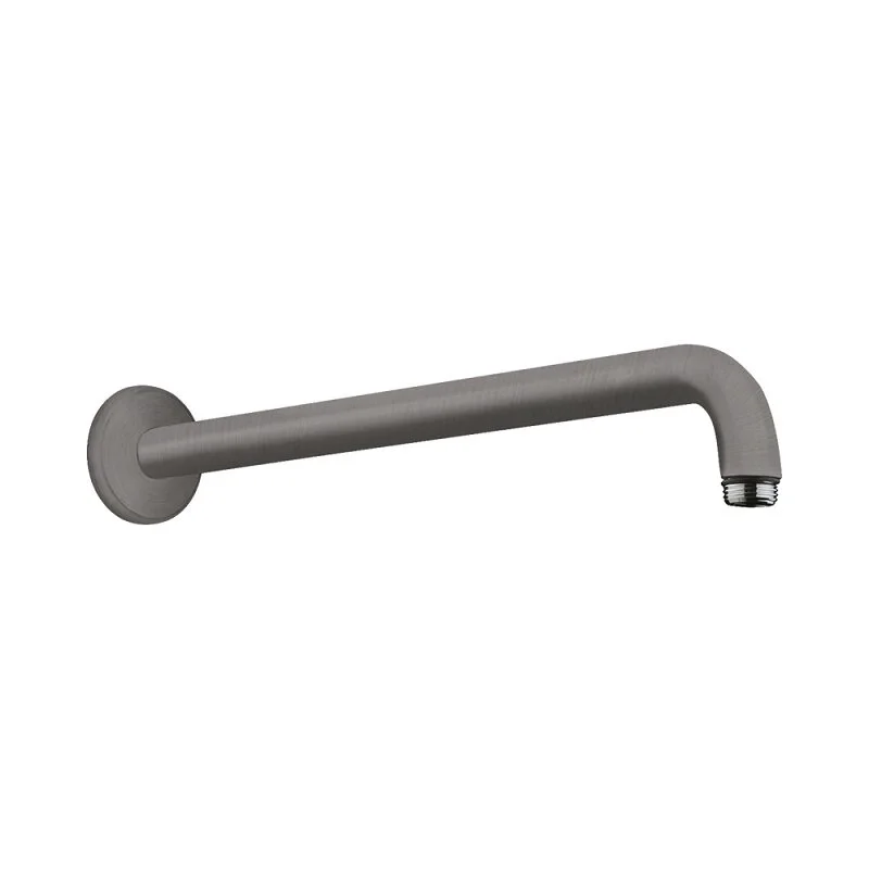 Держатель верхнего душа Hansgrohe, 27413340, 39 см, шлифованный черный хром - Gidratop.ru изображение