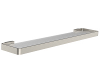 Стеклянная полка для ванной WONZON & WOGHAND LOTTE, Брашированный никель (WW-8327A-BN) - Gidratop.ru изображение