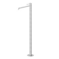 Newform X-STEEL 316 Смеситель для раковины напольный, излив 280мм, наружная часть, (для 27819) цвет: INOX - Gidratop.ru изображение