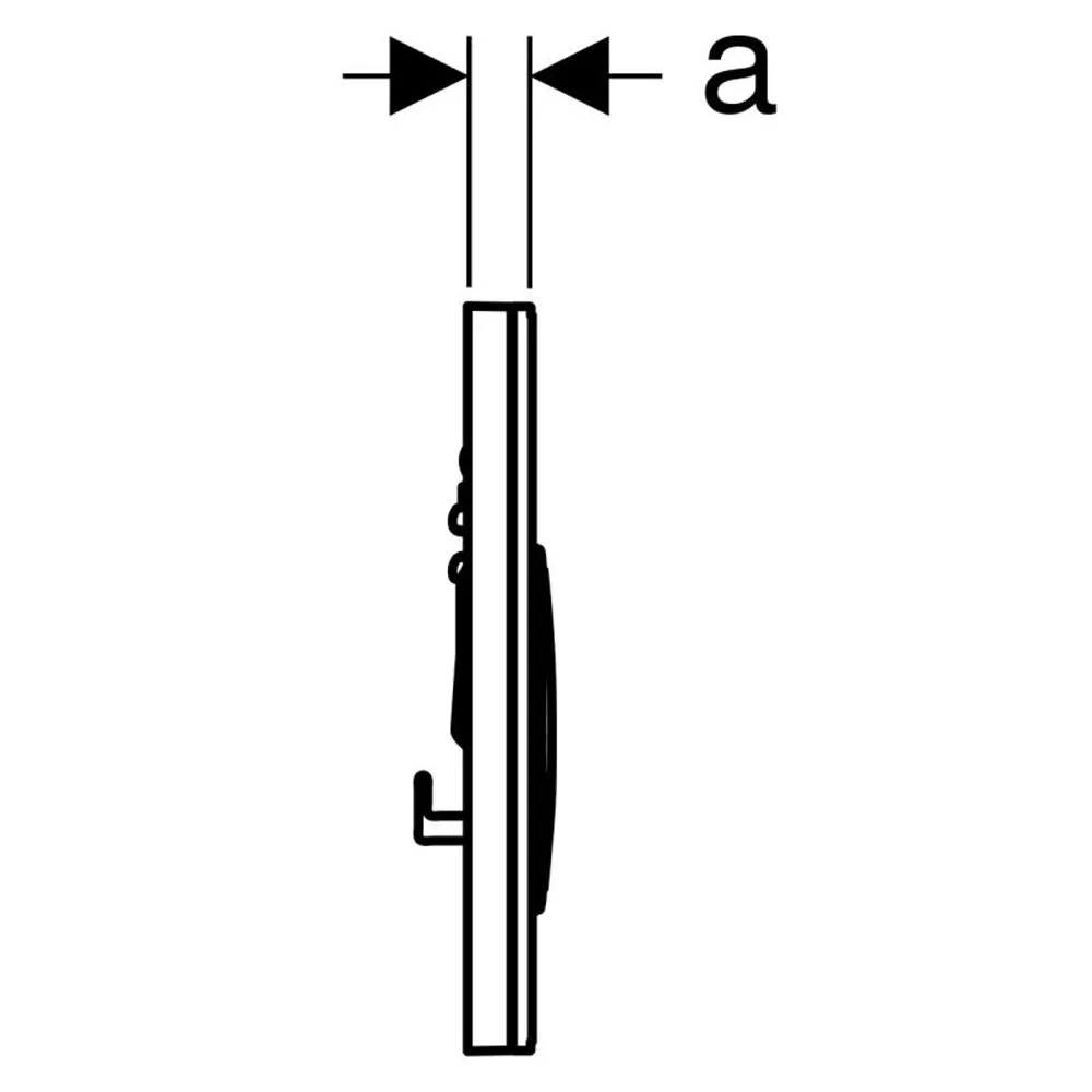 Клавиша смыва Geberit Sigma 115.884.00.1 Type 21, декоративные кольца, глянцевый хром - Gidratop.ru изображение