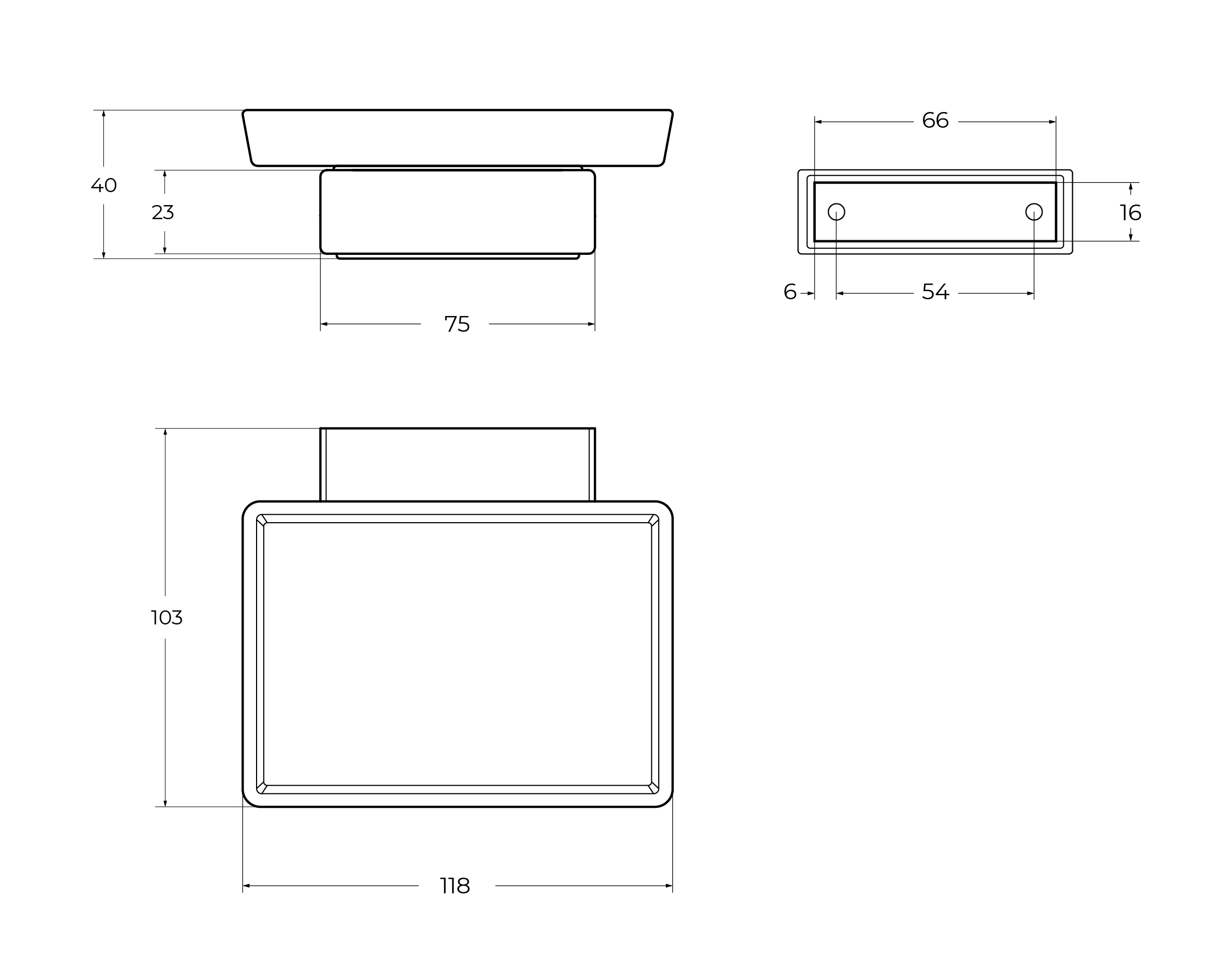 SLIDER-SODS-GM Мыльница подвесная, стекло, исполнение оружейная сталь - Gidratop.ru изображение