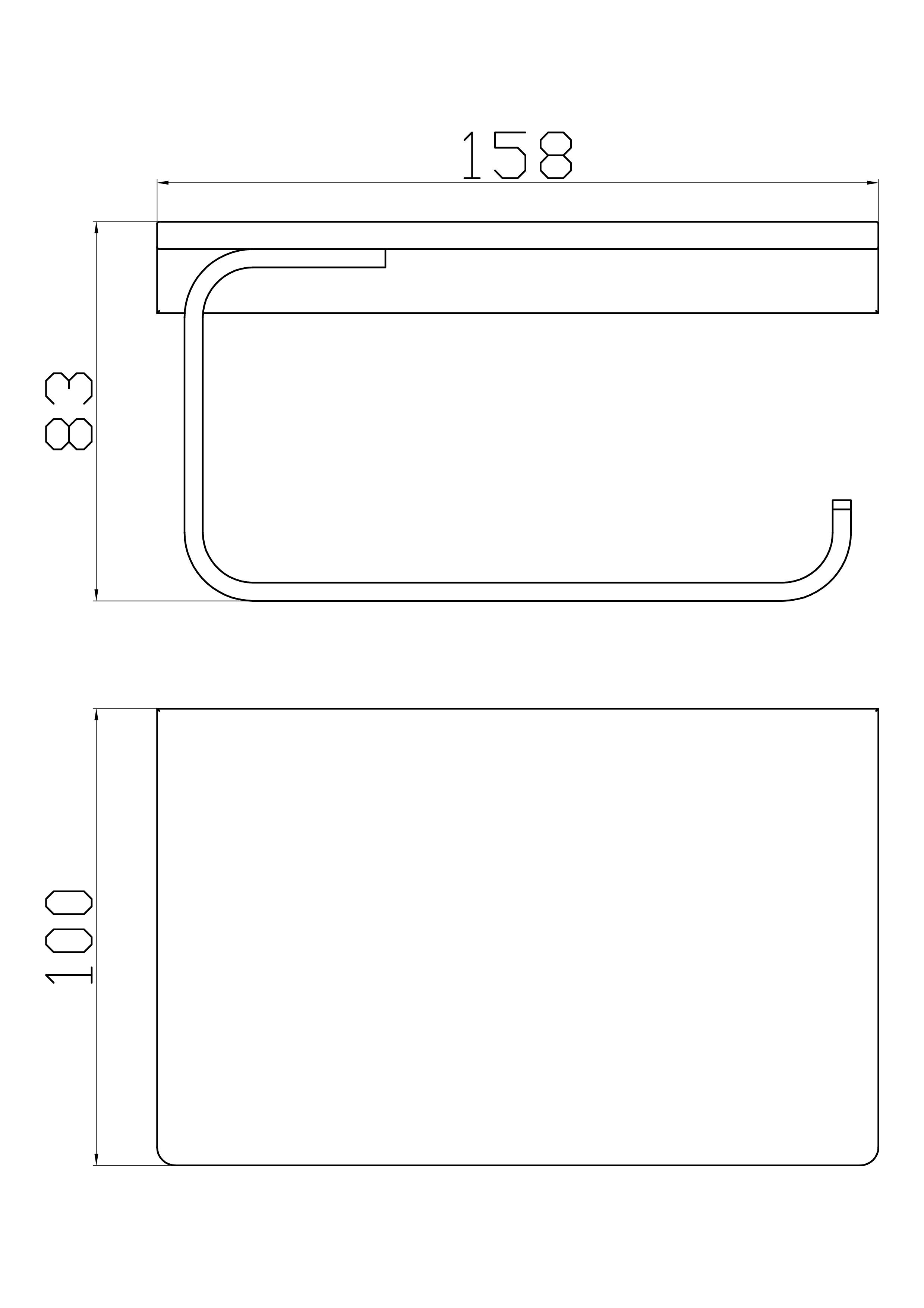 Держатель для туалетной бумаги с полкой WONZON & WOGHAND ECLIPSE, Черный (WW-9126-BL) - Gidratop.ru изображение