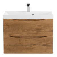 MARINO База под раковину подвесная с двумя выкатными ящиками, Rovere Nature, 600x450x500, MARINO-600-2C-SO-RN-P - Gidratop.ru изображение