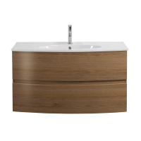 ELETTRA База под раковину с двумя выдвижными ящиками 55527 Rovere tabacco, 100x51x55 - Gidratop.ru изображение