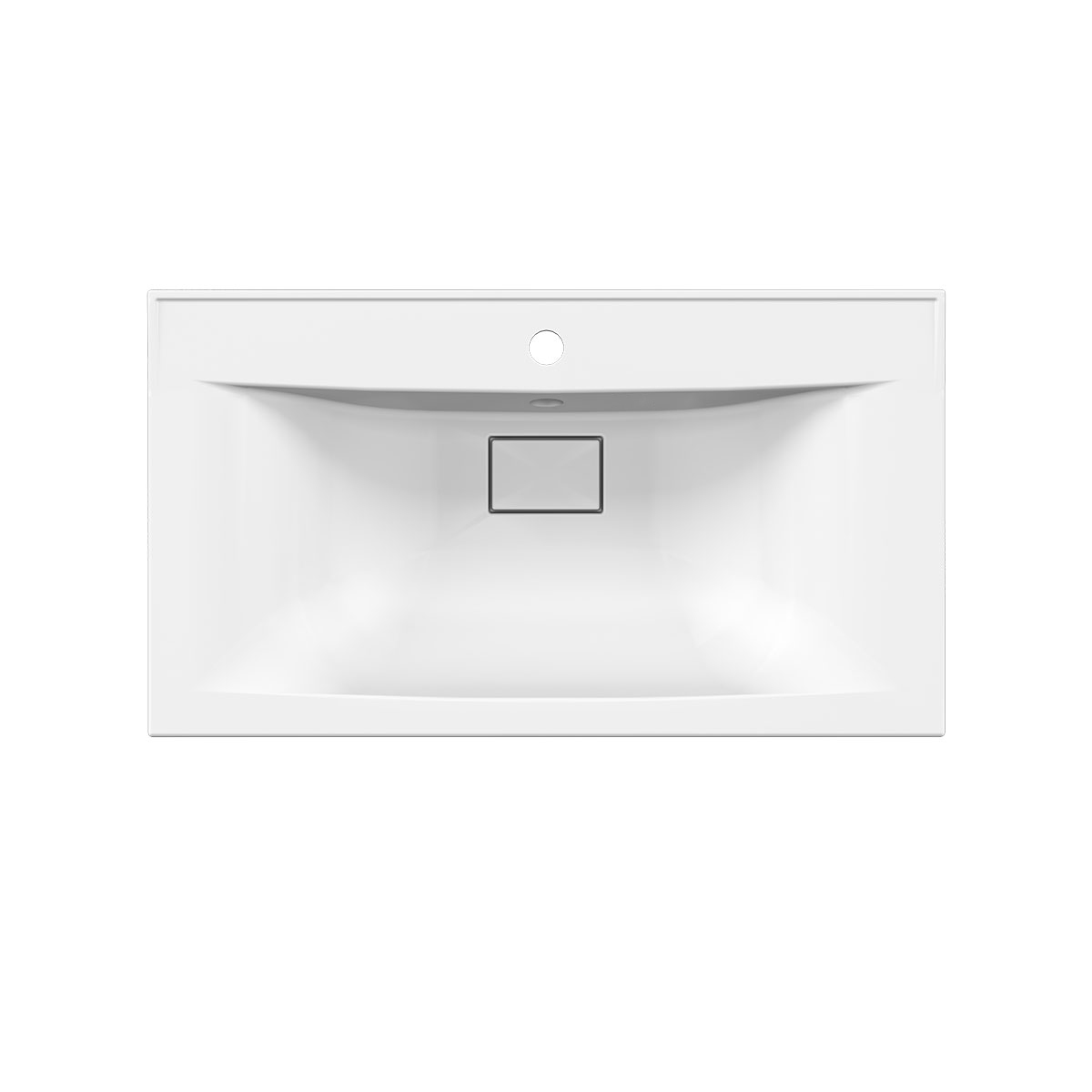 Раковина VCB-3M800W из искуственного камня, цвет белый - Gidratop.ru изображение