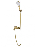 Смеситель для ванны с душем WONZON & WOGHAND ALFA, Брашированное золото (WW-AE3204-BG) - Gidratop.ru изображение