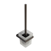 SLIDER-TBS-V-GM Ёршик для унитаза, подвесной, стекло, исполнение оружейная сталь - Gidratop.ru изображение