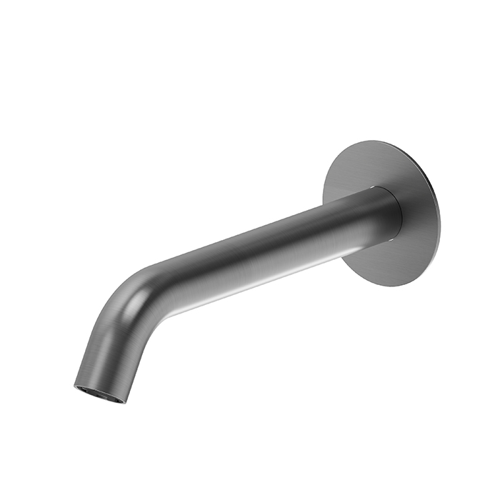Newform X-STEEL 316 Излив для ванны настенный, 226 мм., цвет: PVD Brushed gun metal - Gidratop.ru изображение
