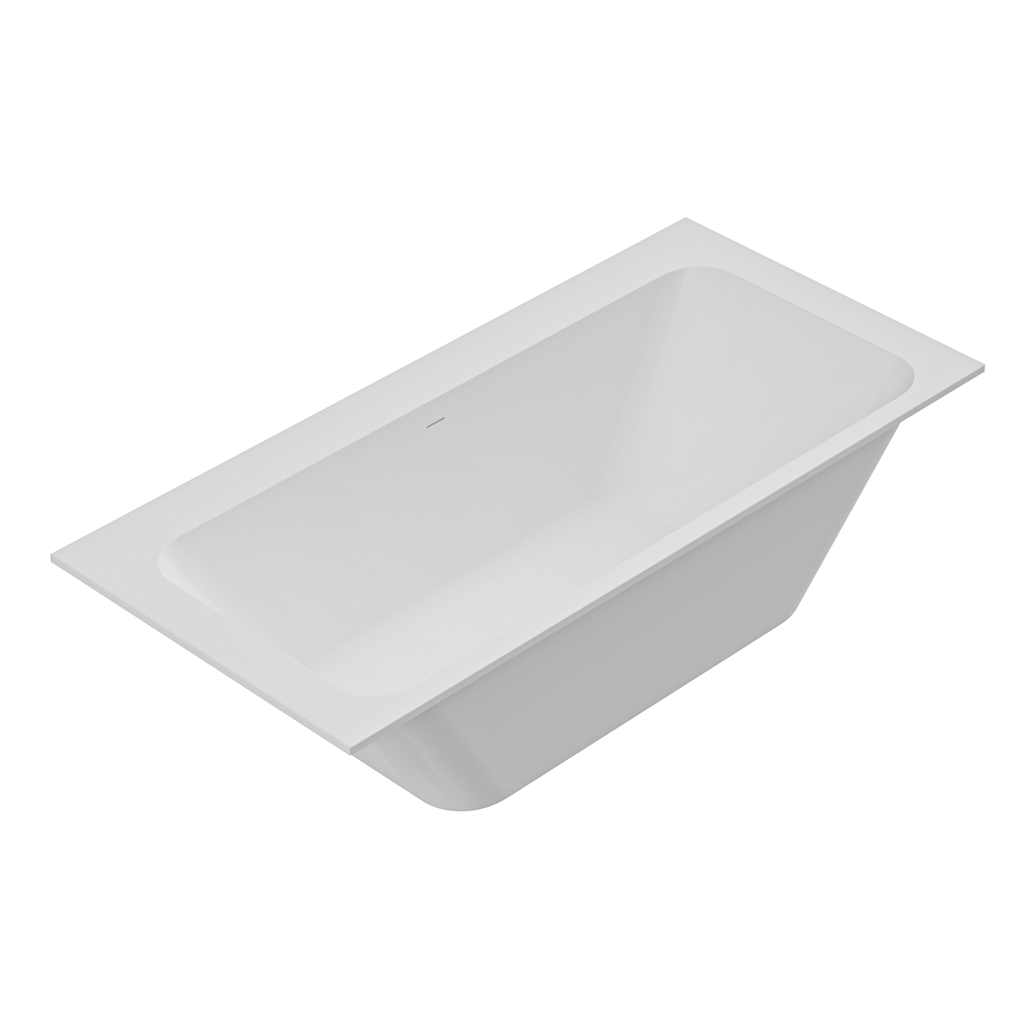 Ванна из искусственного камня Solid Surface CEZARES CZR-SLIDER-170-80-57-SSB - Gidratop.ru изображение