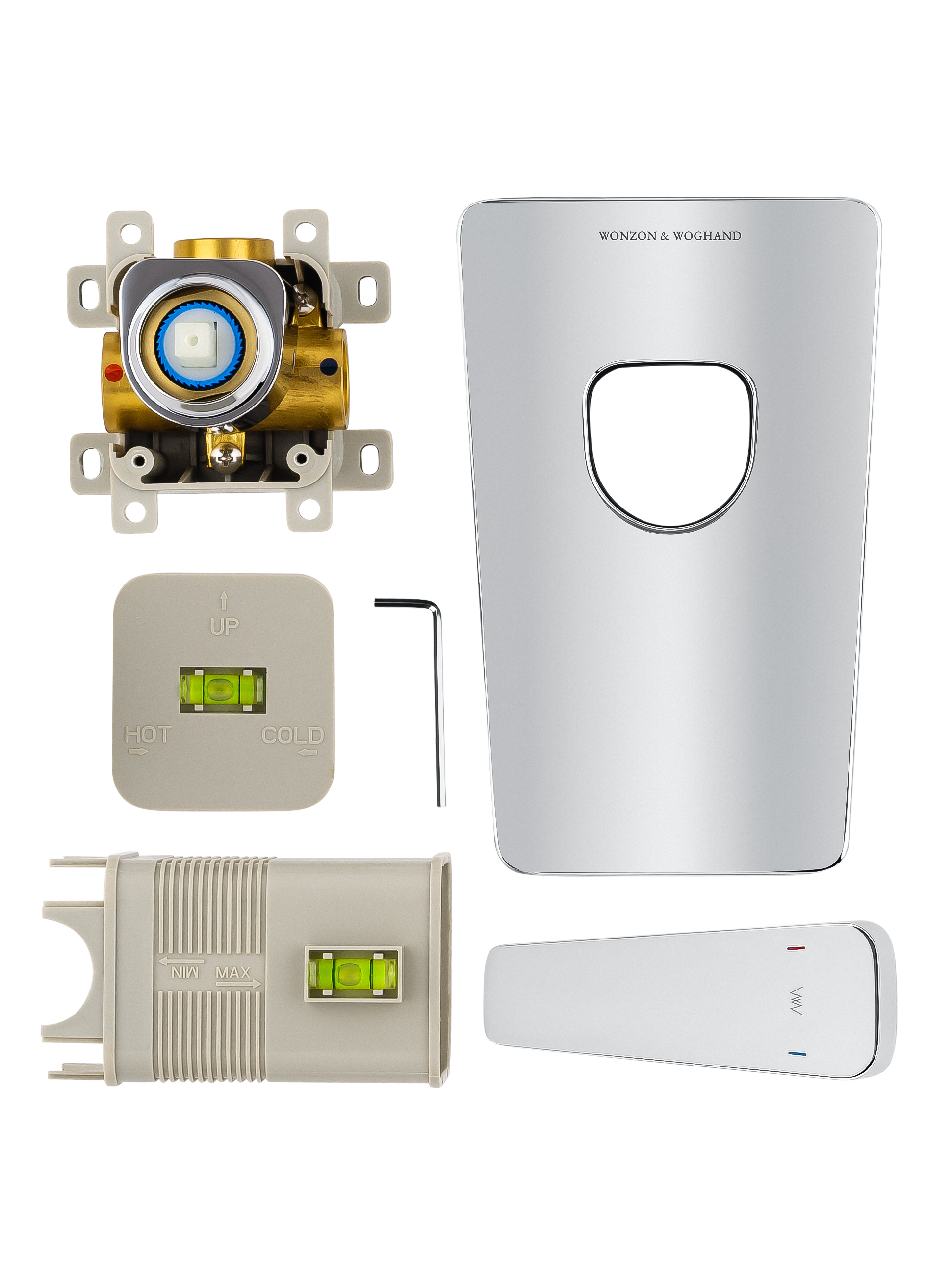 Смеситель для душа встраиваемый WONZON & WOGHAND ATHENS, Хром (WW-084700-CR) - Gidratop.ru изображение