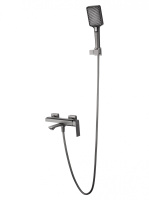 Смеситель для ванны с душем WONZON & WOGHAND DIAMOND, Темный графит (WW-88639011-BGM) - Gidratop.ru изображение