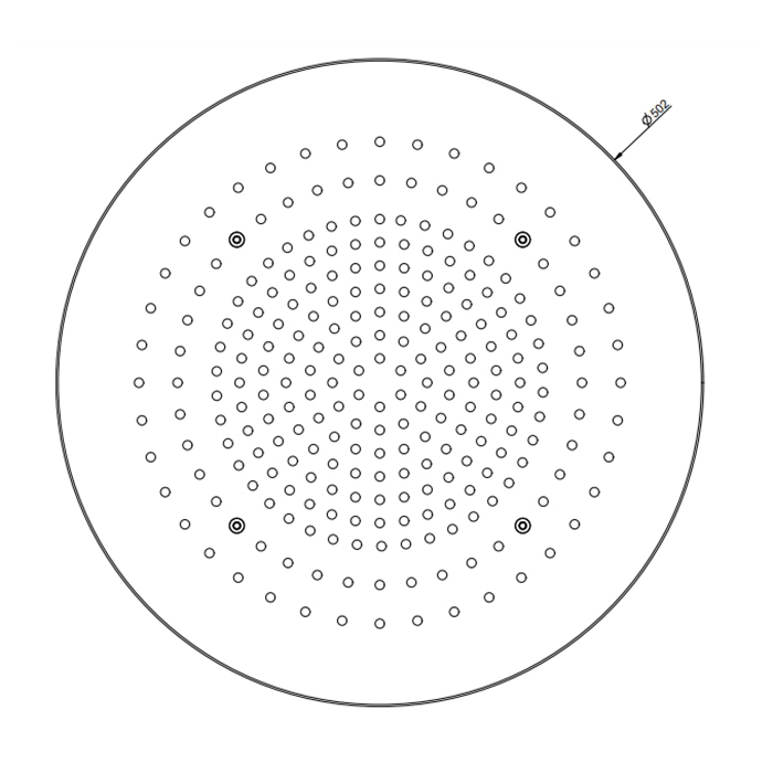 Gessi Colour накладная панель Oslash;500, цвет  Black Metal Brushed PVD - Gidratop.ru изображение
