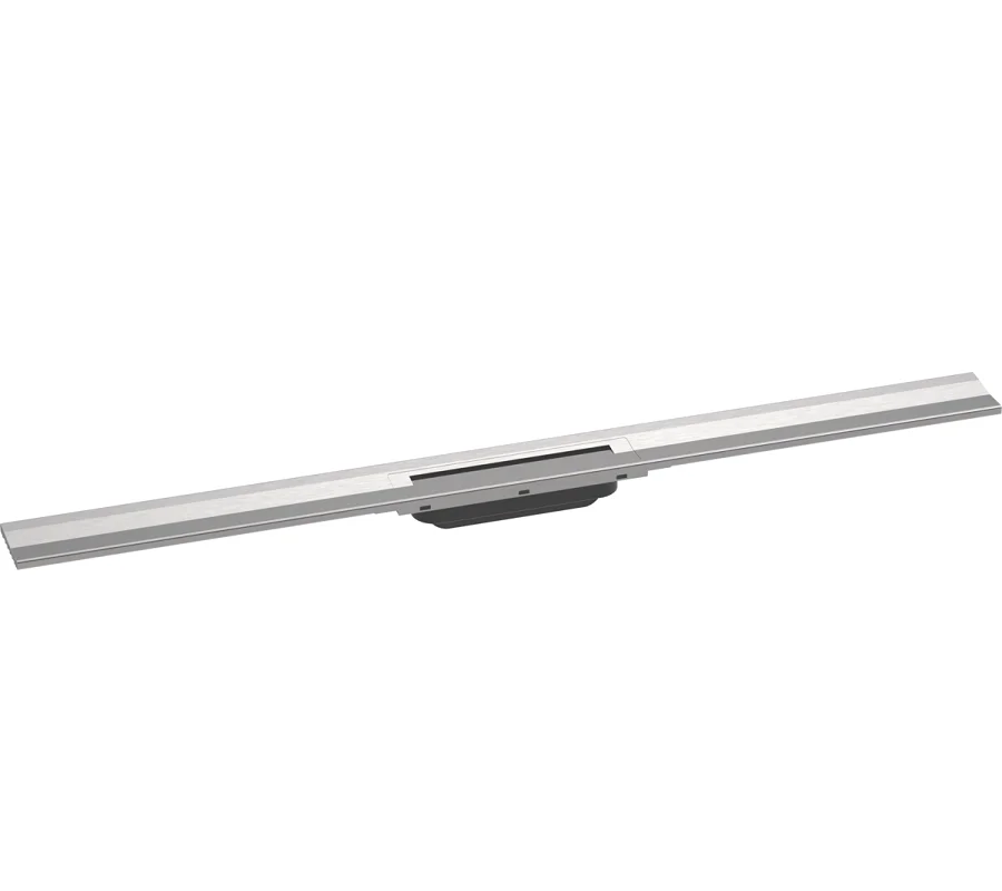 Решетка для дренажного канала Hansgrohe RainDrain Flex, 100 см, полированная сталь, 56053800 - Gidratop.ru изображение