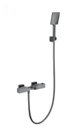 Смеситель для душа с термостатом WONZON & WOGHAND Twist, Темный графит (WW-B2025-A-BGG) - Gidratop.ru изображение