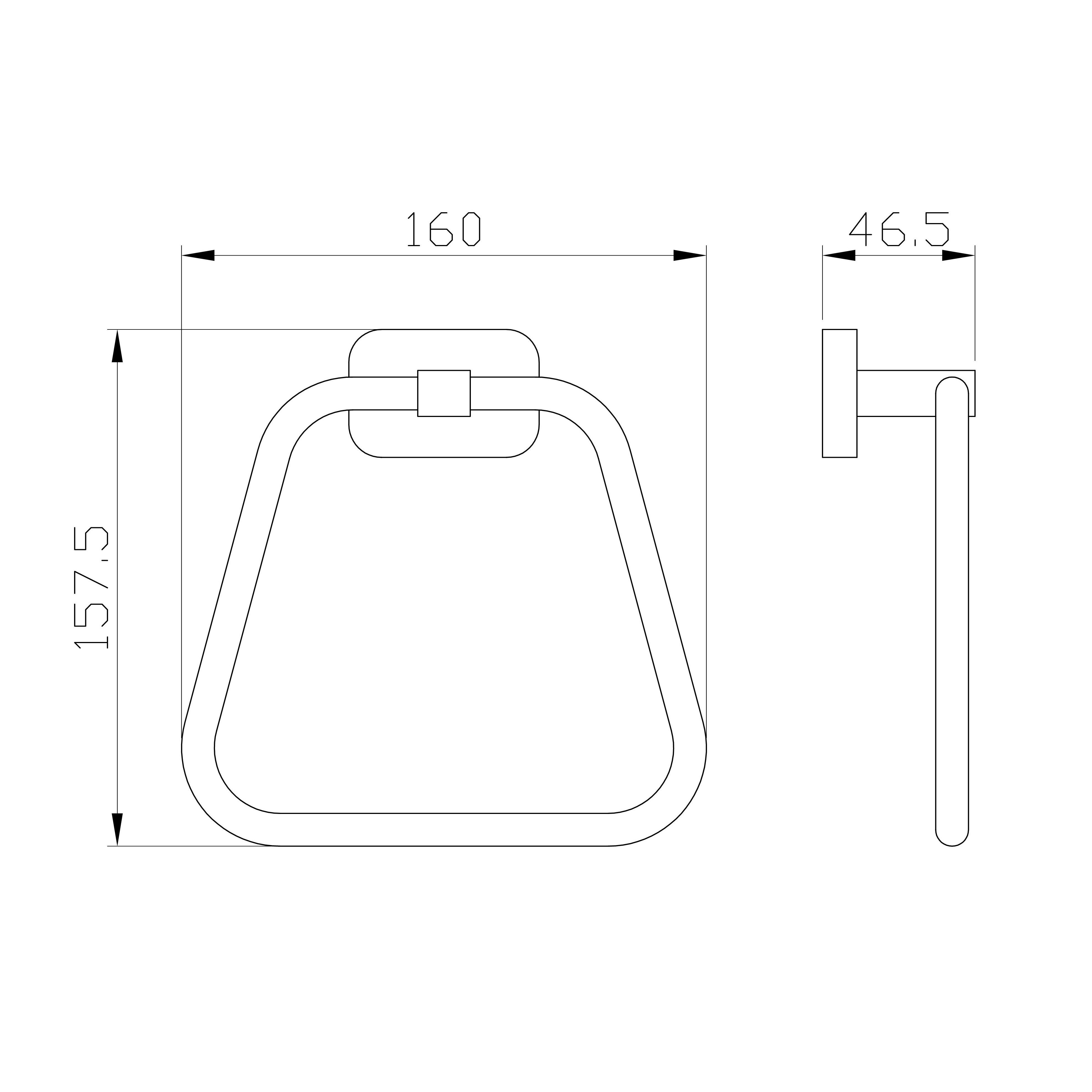 Кольцо для полотенец WONZON & WOGHAND GRAFFITY, Темный графит (WW-9313-BGM) - Gidratop.ru изображение