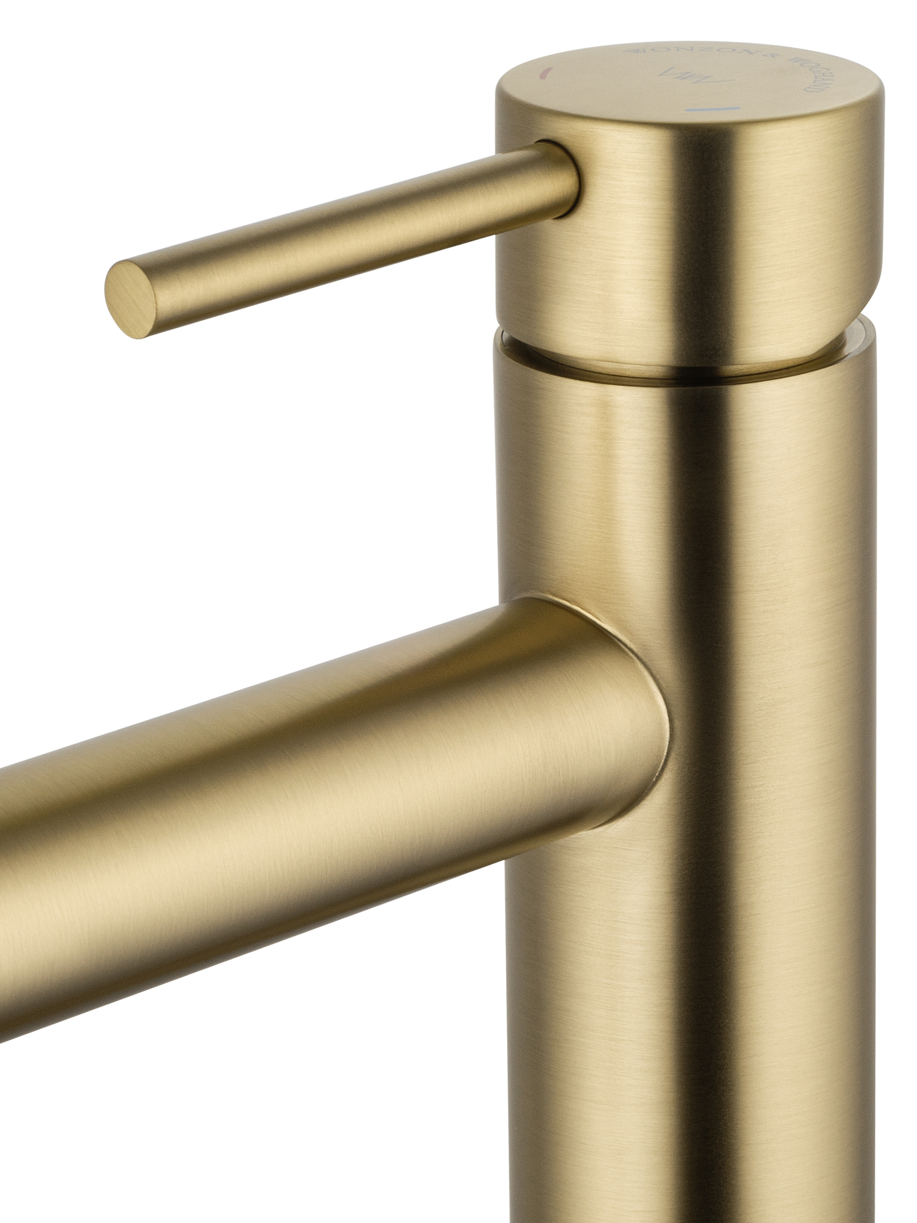 Смеситель для раковины высокий WONZON & WOGHAND, Брашированное золото (WW-H1064-BG) - Gidratop.ru изображение