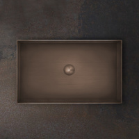 GESSI 316 раковина 600x350 мм., для установки на столешницу, без перелива, нержавеющая сталь, цвет Copper Brushed PVD