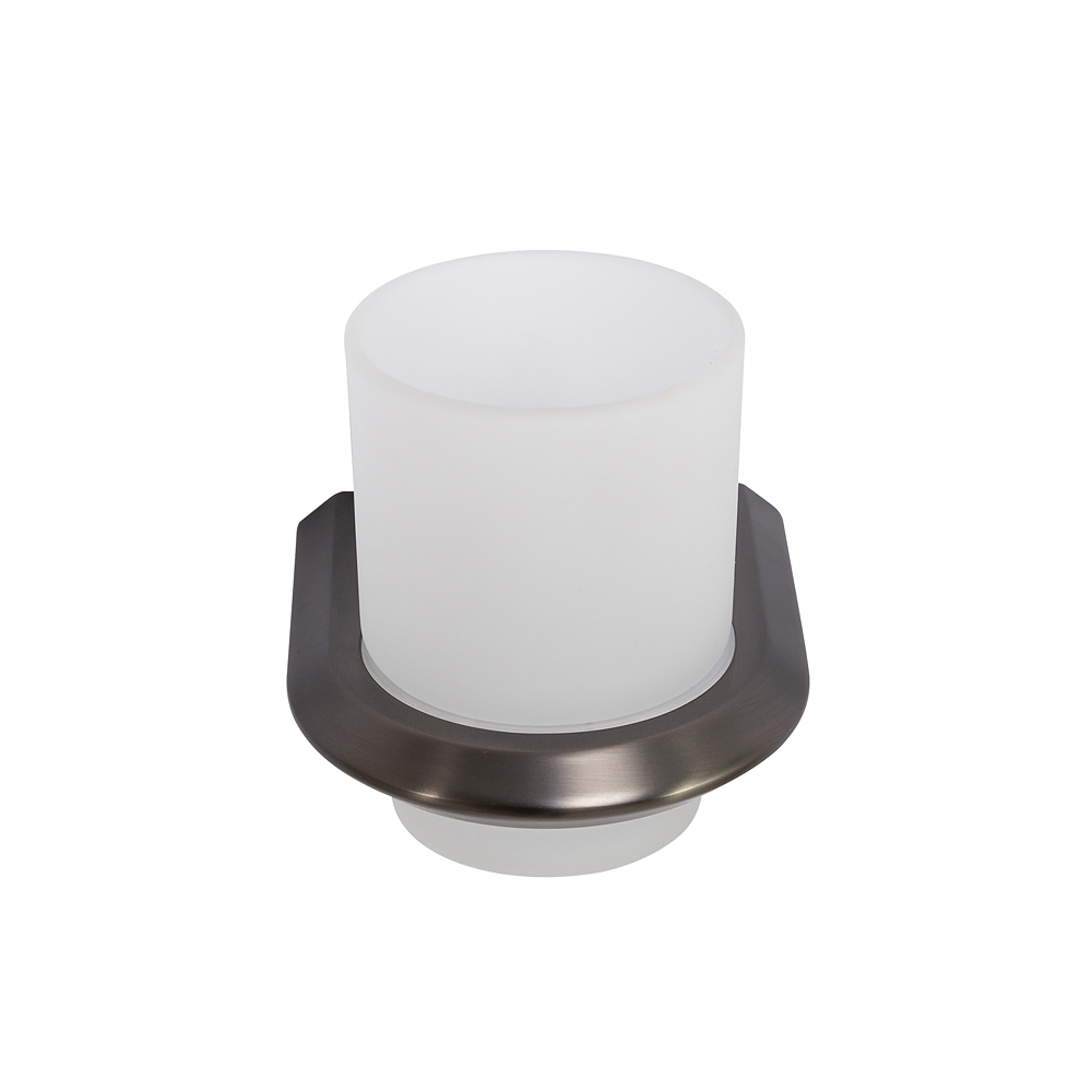 LINER-TUMS-GM Стакан подвесной, стекло, исполнение оружейная сталь - Gidratop.ru изображение