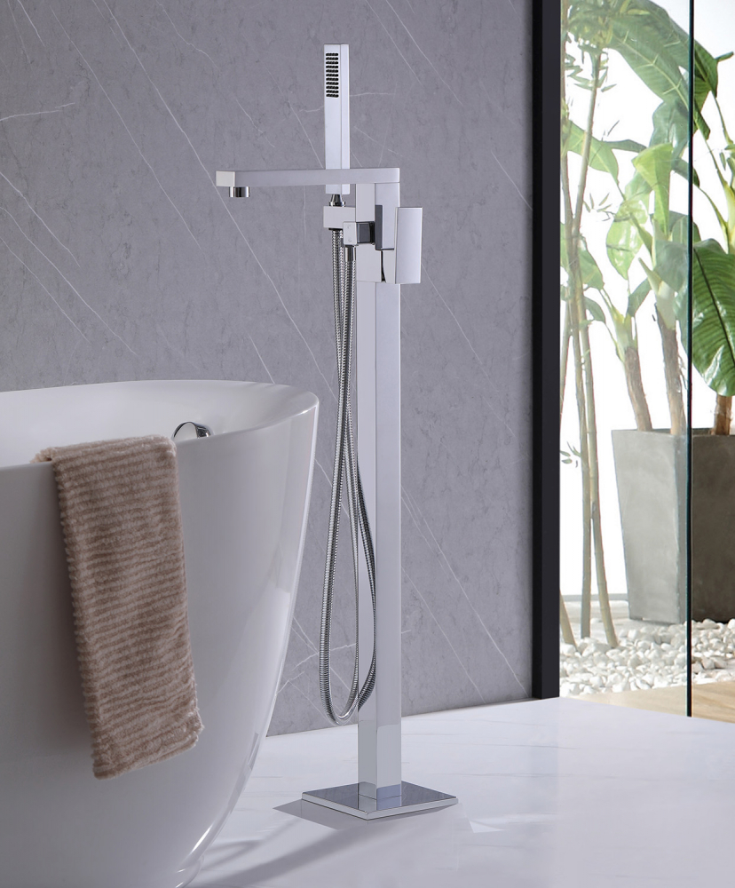 Смеситель ABBER Daheim AF8215 напольный, хром - Gidratop.ru изображение