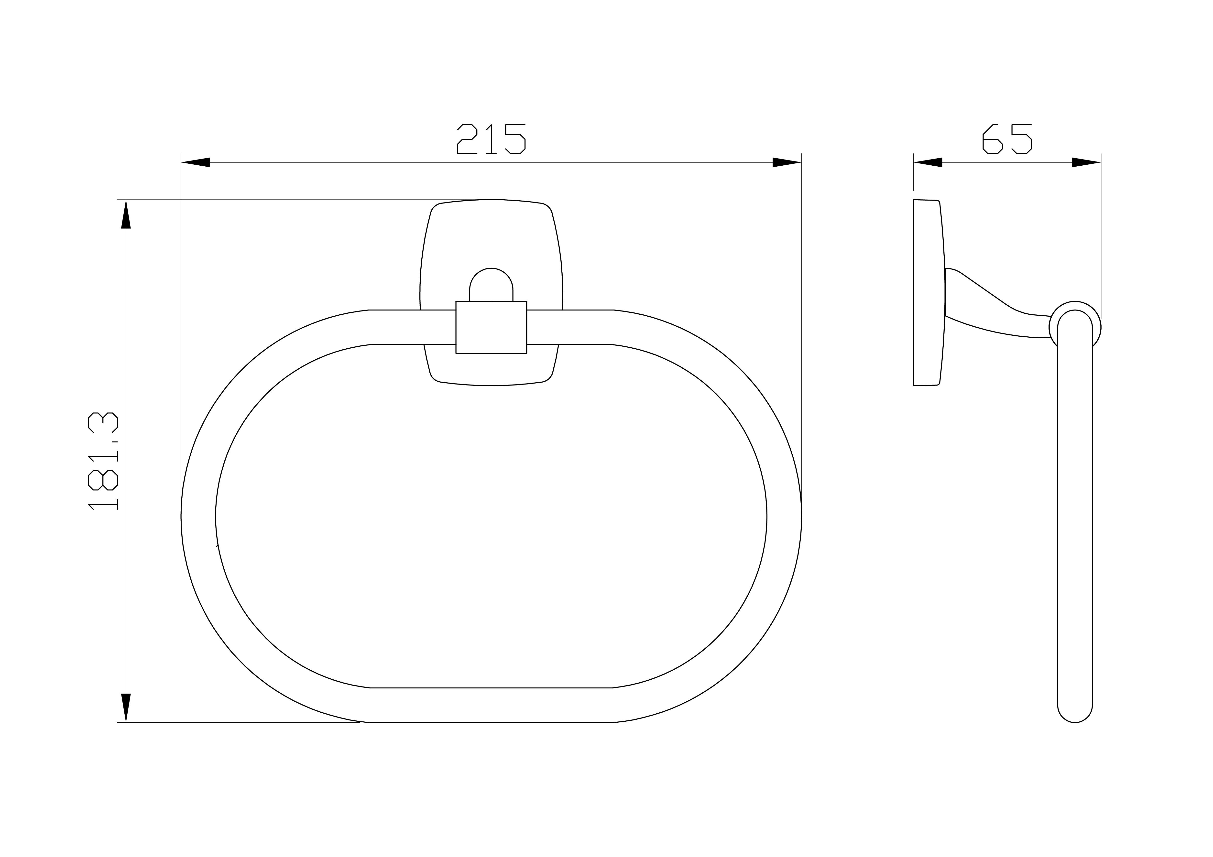 Кольцо для полотенец WONZON & WOGHAND PORTO, Хром (WW-1003) - Gidratop.ru изображение