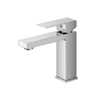 SLIDER-LS-01-W0 Смеситель для раковины однорычажный без донного клапана, хром - Gidratop.ru изображение
