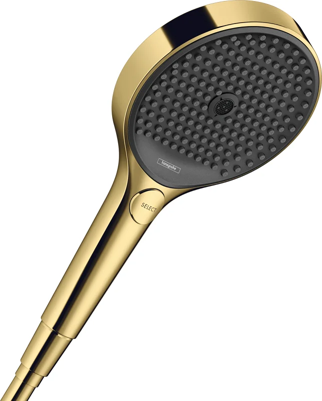 Ручной душ Hansgrohe Rainfinity 130 26864990, 3 типа струи, золото - Gidratop.ru изображение
