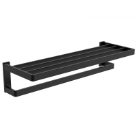 Полка для полотенец ABBER Westen AA1758B черная матовая - Gidratop.ru изображение