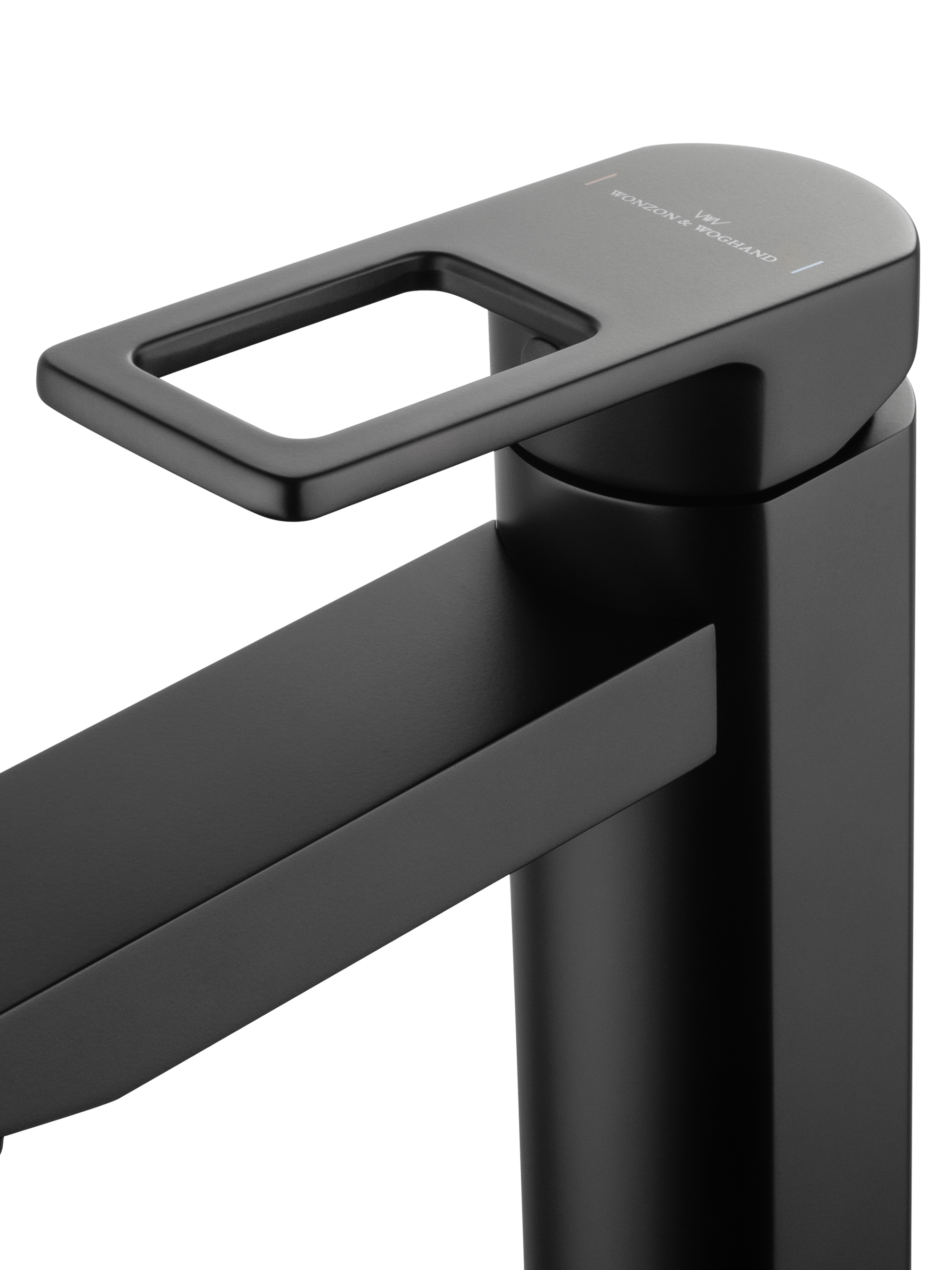 Смеситель для раковины WONZON & WOGHAND FRAME, Черный матовый (WW-88139010-MB) - Gidratop.ru изображение