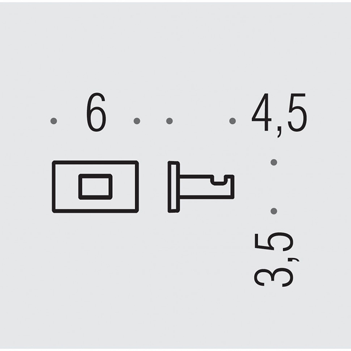 Colombo Look Крючок одинарный, цвет: PVD нержавеющая сталь - Gidratop.ru изображение