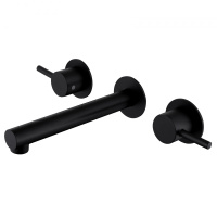 Смеситель ABBER Emotion AF88121B скрытого монтажа для раковины, черный матовый - Gidratop.ru изображение