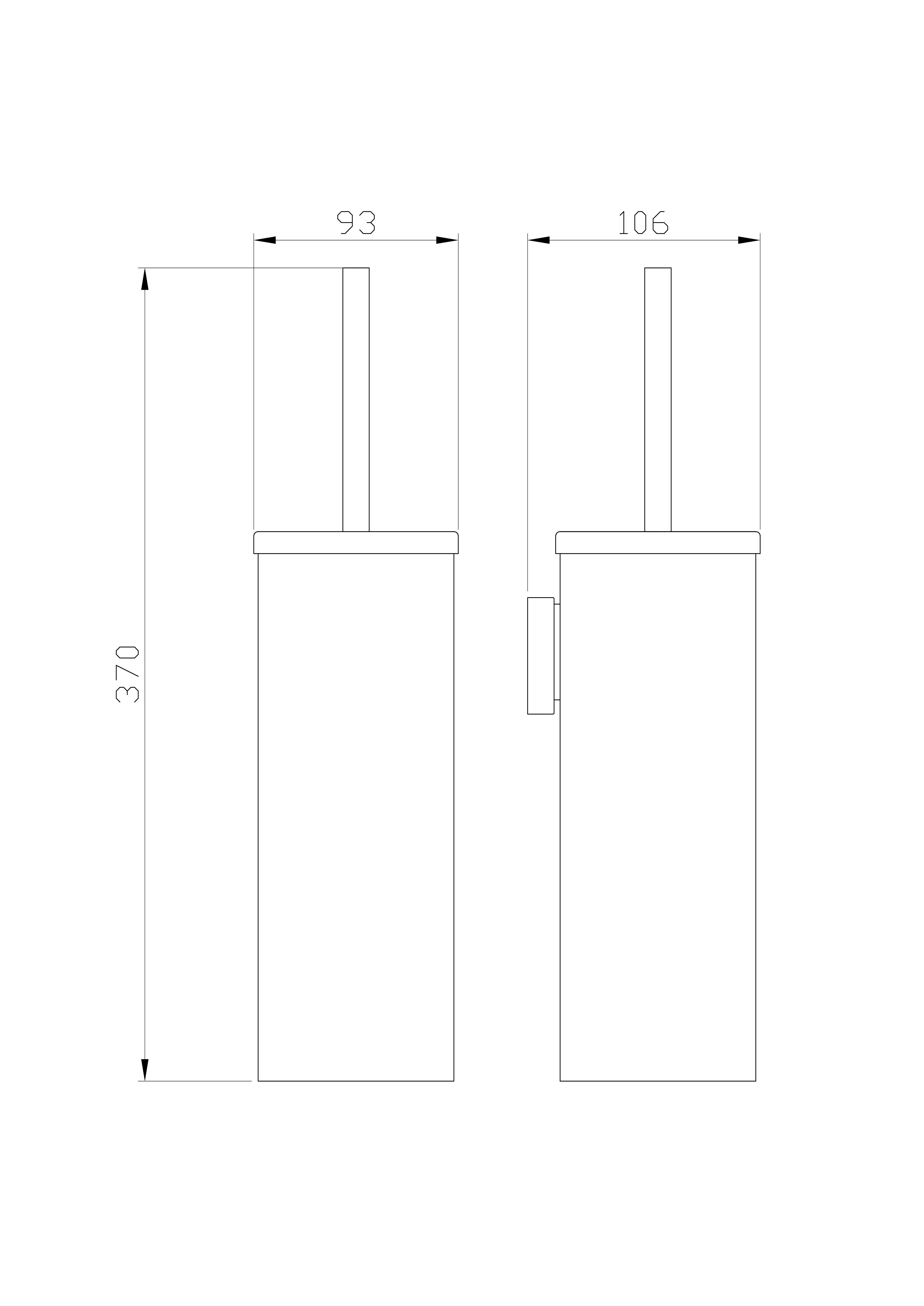 Туалетный ершик в комплекте WONZON & WOGHAND POLO, Хром (WW-8929) - Gidratop.ru изображение
