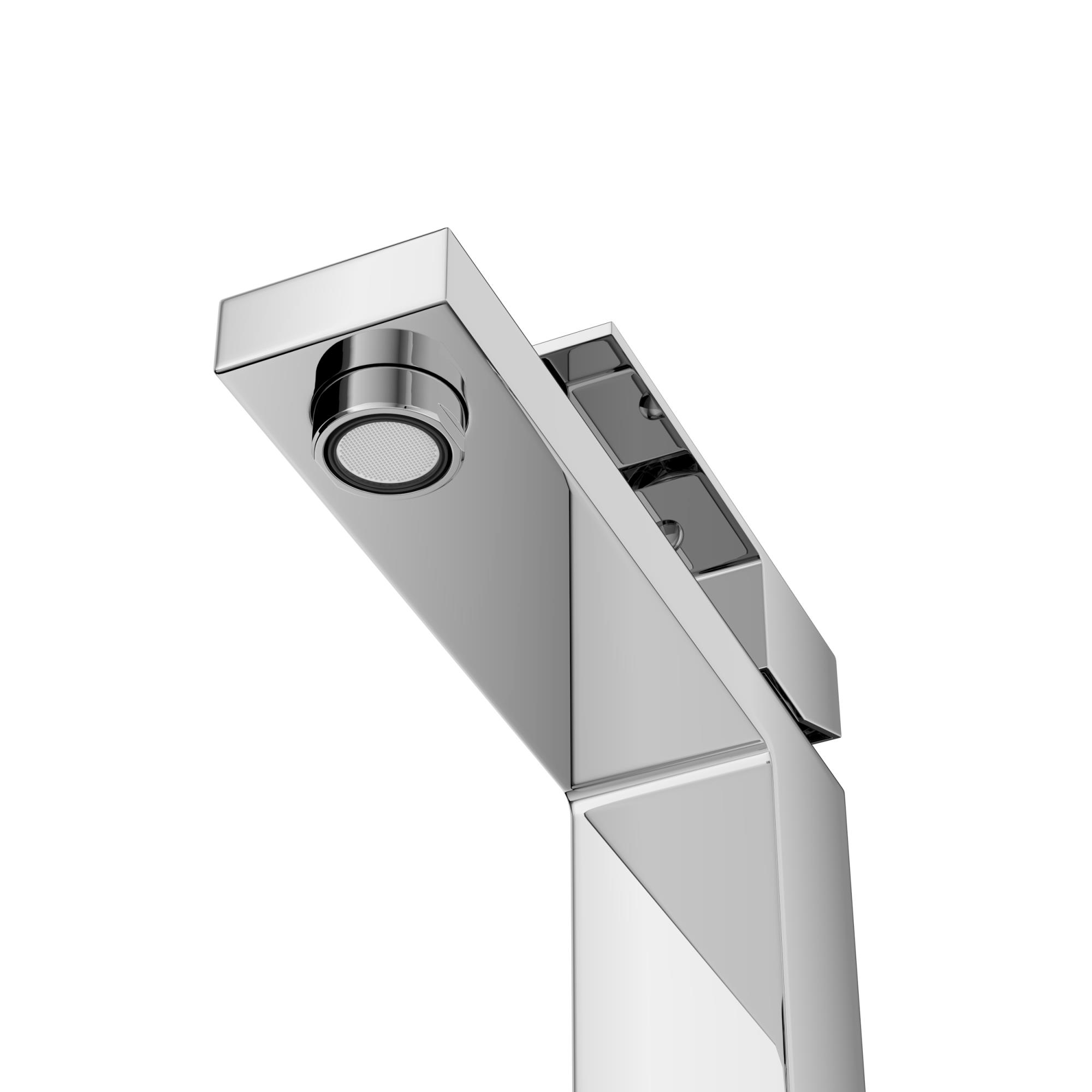 SLIDER-LS-01-W0 Смеситель для раковины однорычажный без донного клапана, хром - Gidratop.ru изображение