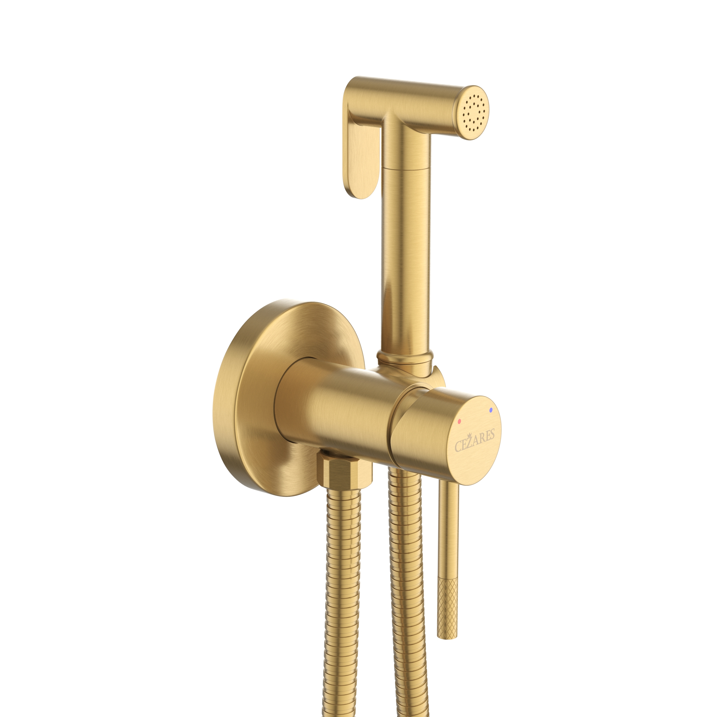 RELAX-DIF-BORO Гигиенический душ со смесителем, брашированное золото - Gidratop.ru изображение