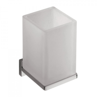 Colombo Look Стакан, цвет: хром/матовое стекло - Gidratop.ru изображение