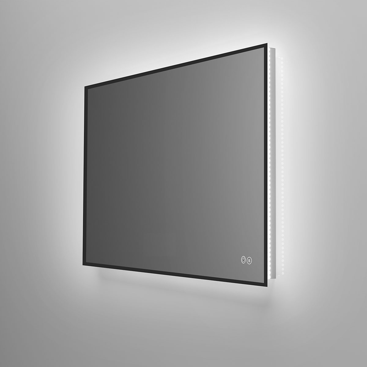 Зеркало LED VLM-3VN120B-2 1200х800 c сенсорным выключателем и диммером, антизапотевание - Gidratop.ru изображение