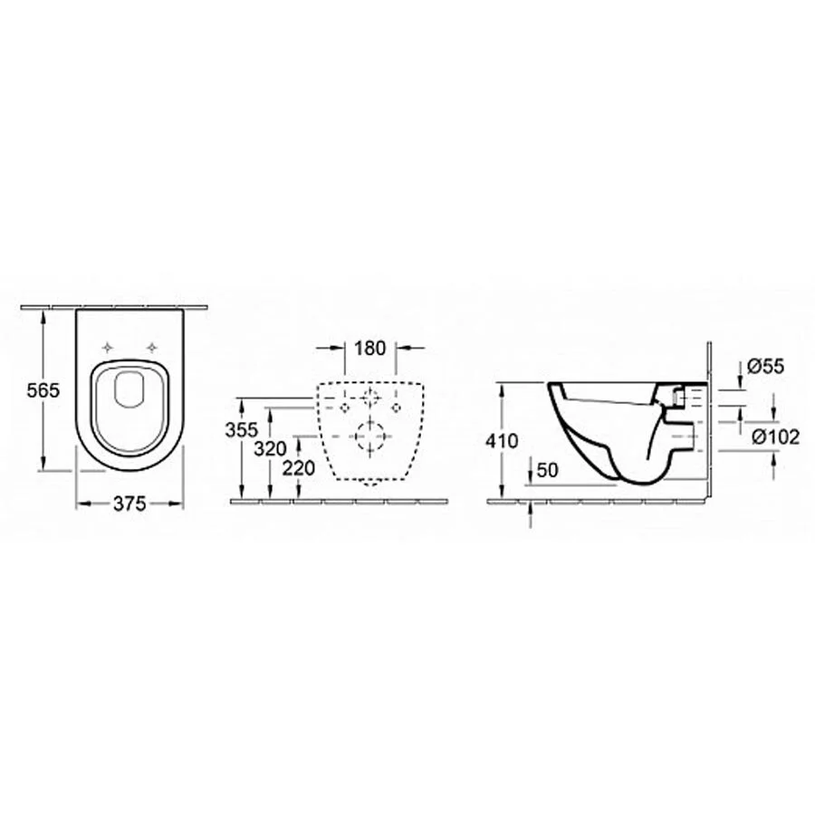 Подвесной унитаз Villeroy&Boch Verity Design 5671 H1 01 - Gidratop.ru изображение