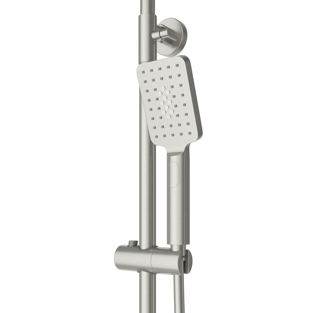 SLIDER-CD-IN Душевая стойка со смесителем, сатин - Gidratop.ru изображение