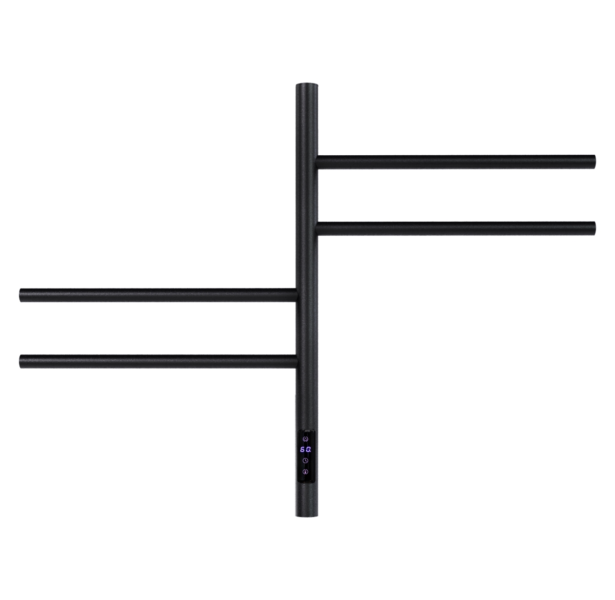 Полотенцесушитель электрический Vincea VTD-1S1CBE 43x60, черный, таймер - Gidratop.ru изображение