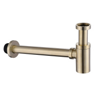 Сифон для раковины ABBER AF0030G золото матовое - Gidratop.ru изображение