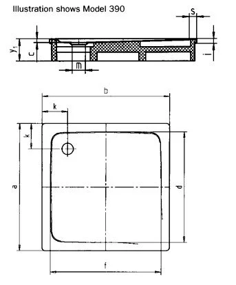 Поддон душевой Kaldewei Superplan Mod 390-2 90 x 90 x h12 cм, 4469.3500.0001 anti-slip - Gidratop.ru изображение