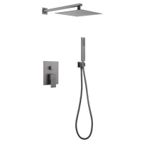 Душевая система ABBER Daheim AF8219NG скрытого монтажа без излива, никель - Gidratop.ru изображение