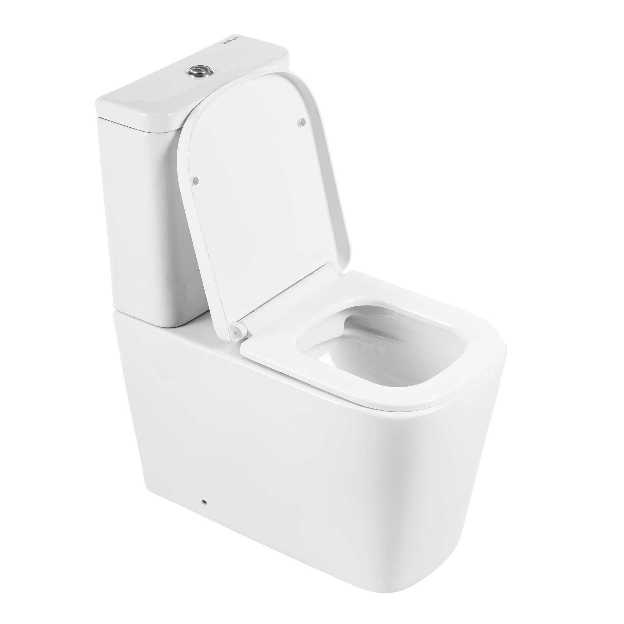 Унитаз-компакт безободковый BelBagno ALBANO BB120CPR/BB120SC - Gidratop.ru изображение