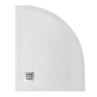 Душевой поддон из искусственного мрамора в комплекте с сифоном BelBagno UNO TRAY-MR-UNO-RH-120/90-550-35-W-L-CR - Gidratop.ru изображение