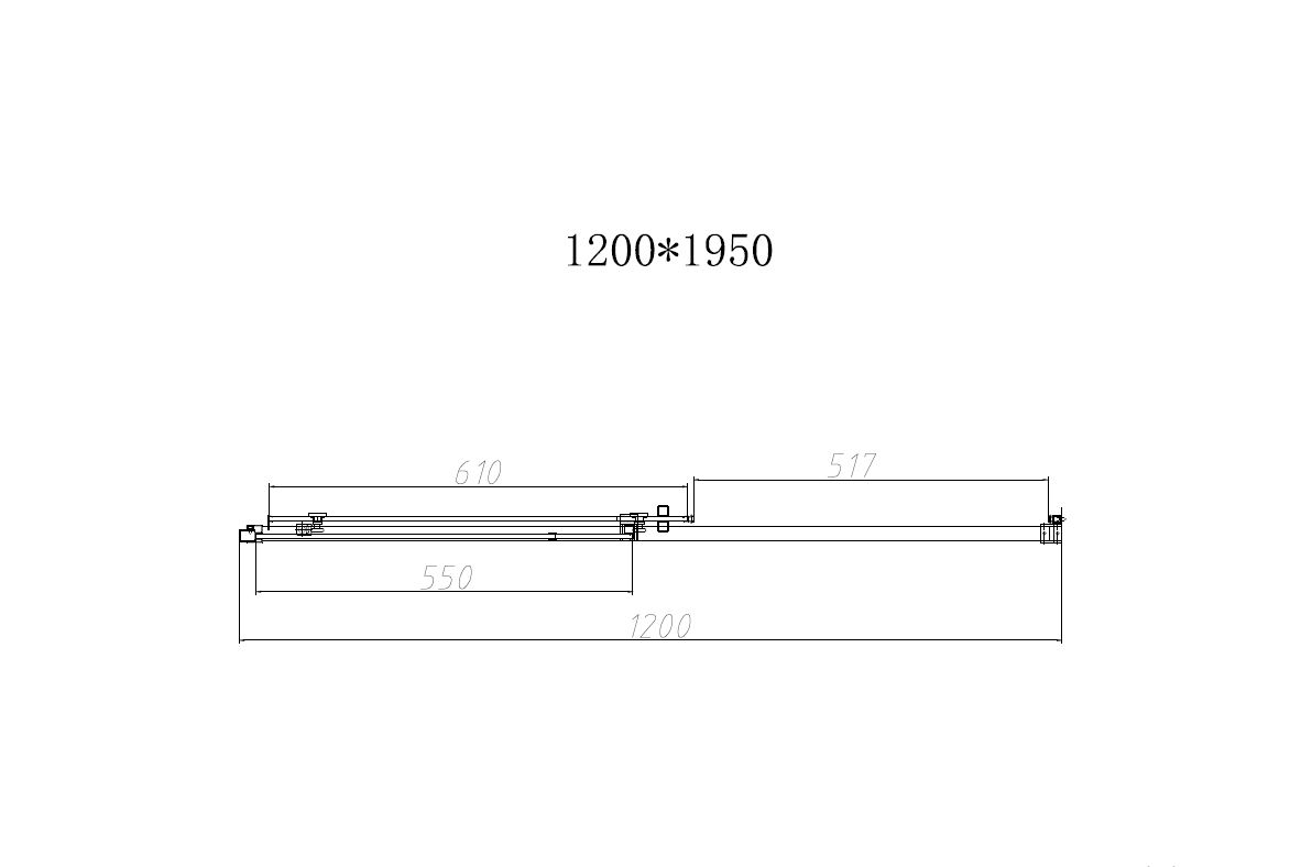 Душевая дверь Slim-N VDS-4SN120CGB, 1200, черный, стекло тонированное - Gidratop.ru изображение