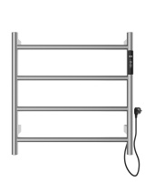 Полотенцесушитель электрический WONZON & WOGHAND BONN, Брашированный никель (WW-AL404-BR) - Gidratop.ru изображение