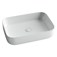 Умывальник чаша накладная прямоугольная Element 600x420x140мм - Gidratop.ru изображение