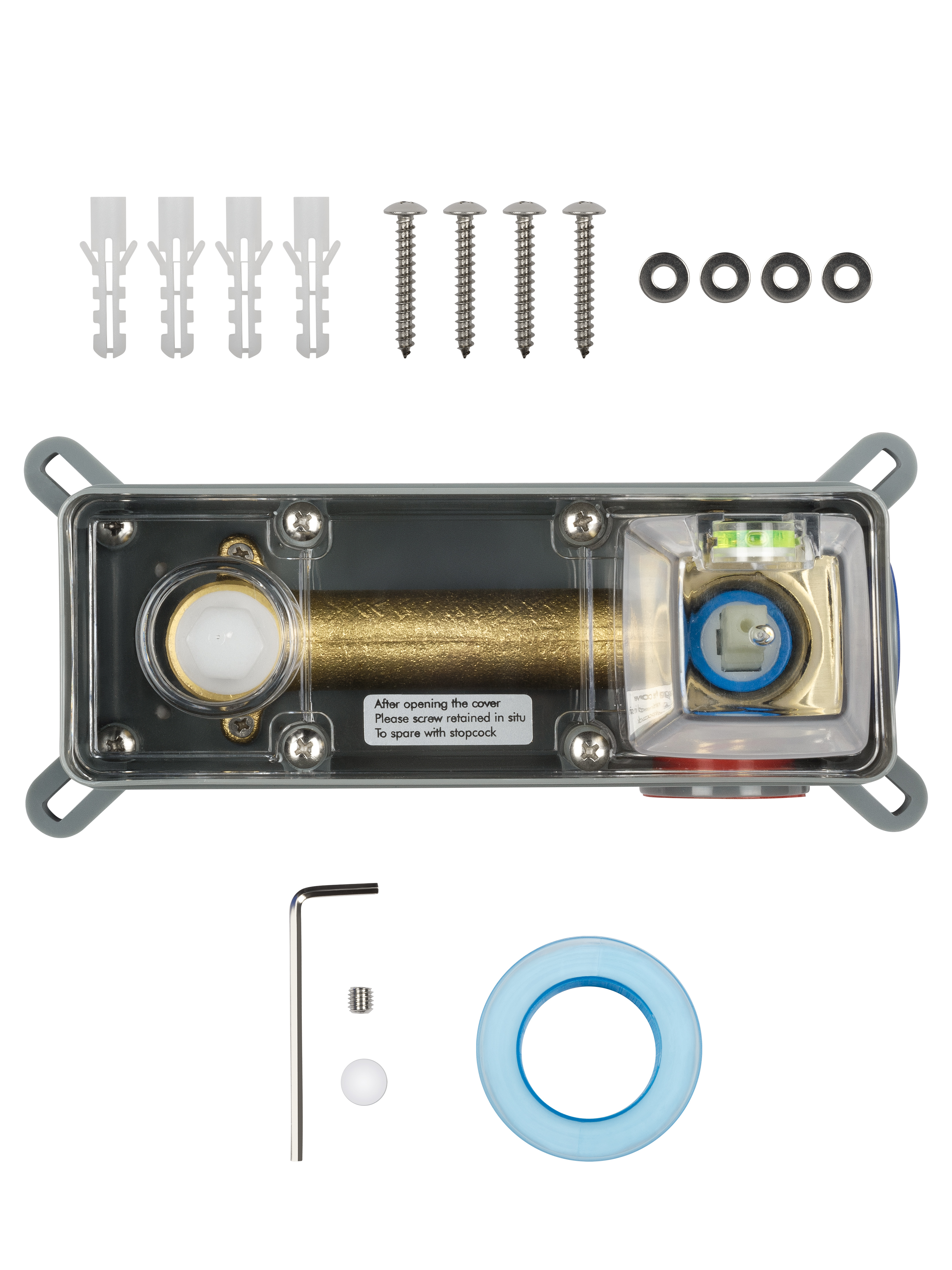 Смеситель для раковины встраиваемый WONZON & WOGHAND FIT, Брашированное золото (WW-88869009- BG) - Gidratop.ru изображение