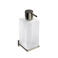 Colombo Look Дозатор подвесной, цвет: PVD нержавеющая сталь/матовое стекло - Gidratop.ru изображение