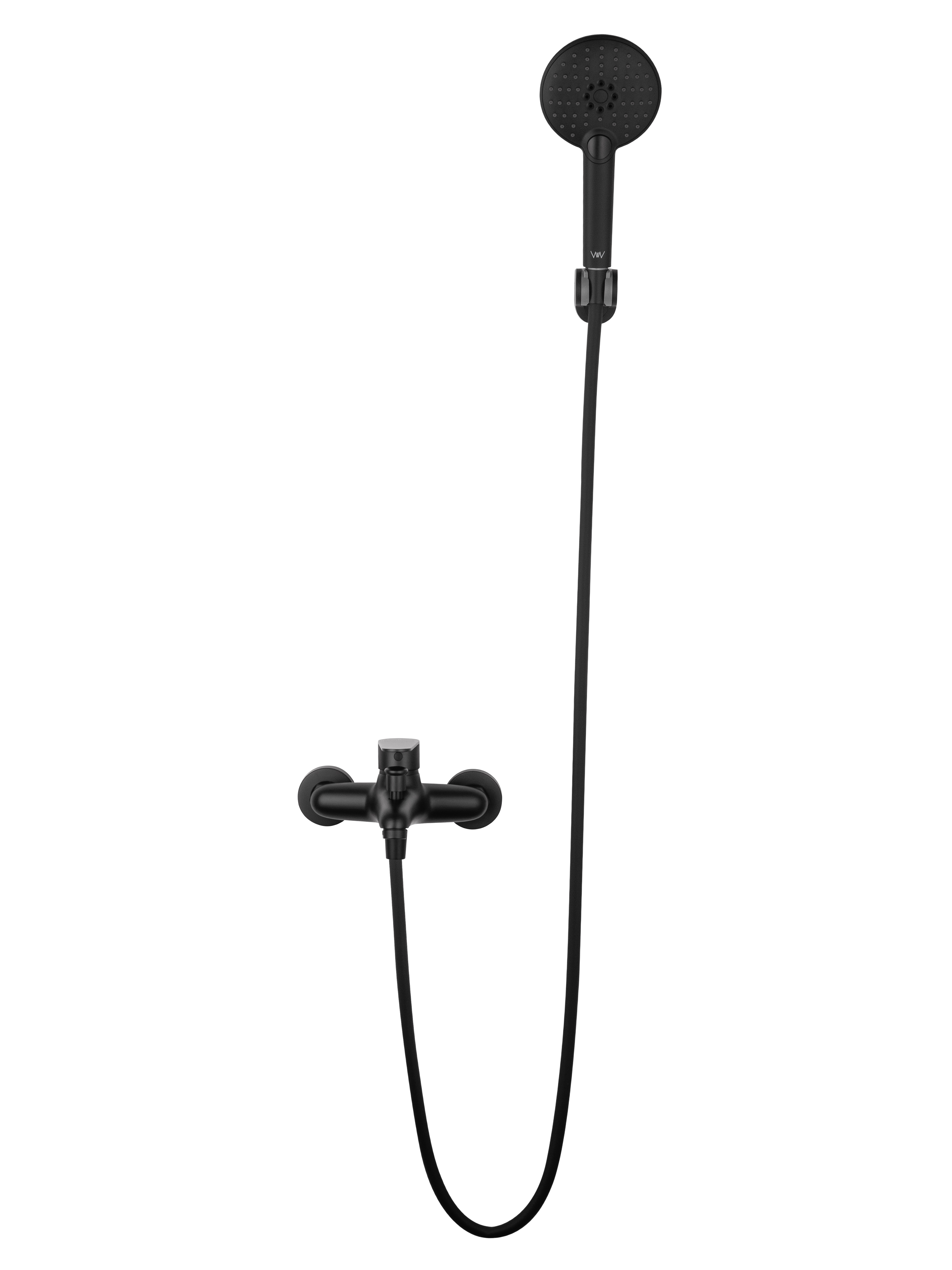 Смеситель для ванны с душем WONZON & WOGHAND ALFA, Черный матовый (WW-AE3204-MB) - Gidratop.ru изображение