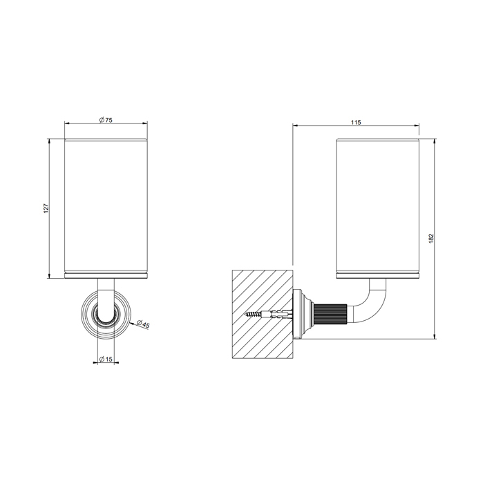 GESSI VENTI20 стакан подвесной, цвет белый, фурнитура Brushed Brass PVD - Gidratop.ru изображение